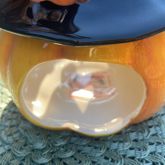 NWT Blue Sky Clayworks Pumpkin 🎃 Jack with Hat Candle 🕯️ Holder. - Picture 7 of 10
